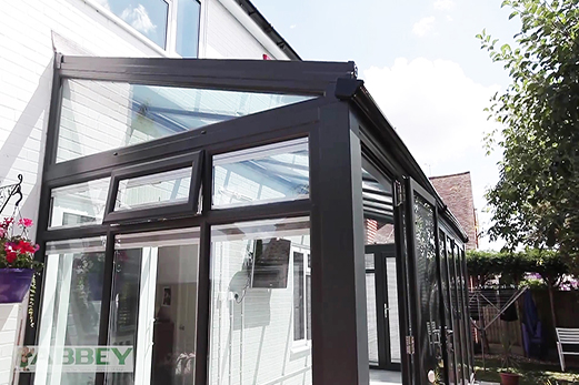 Grey Conservatory with Bi-Fold Doors Installation, Reading