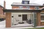 white colour bi-fold door in calcot