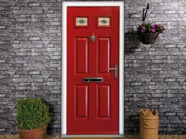 Red composite door Tadley