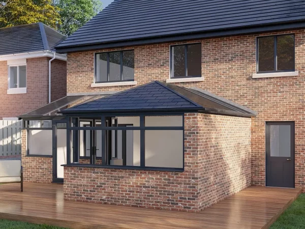 Tiled Roof Brick Living Space