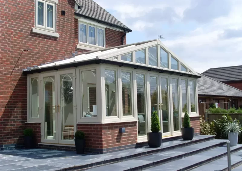 Double glazed living space conservatory