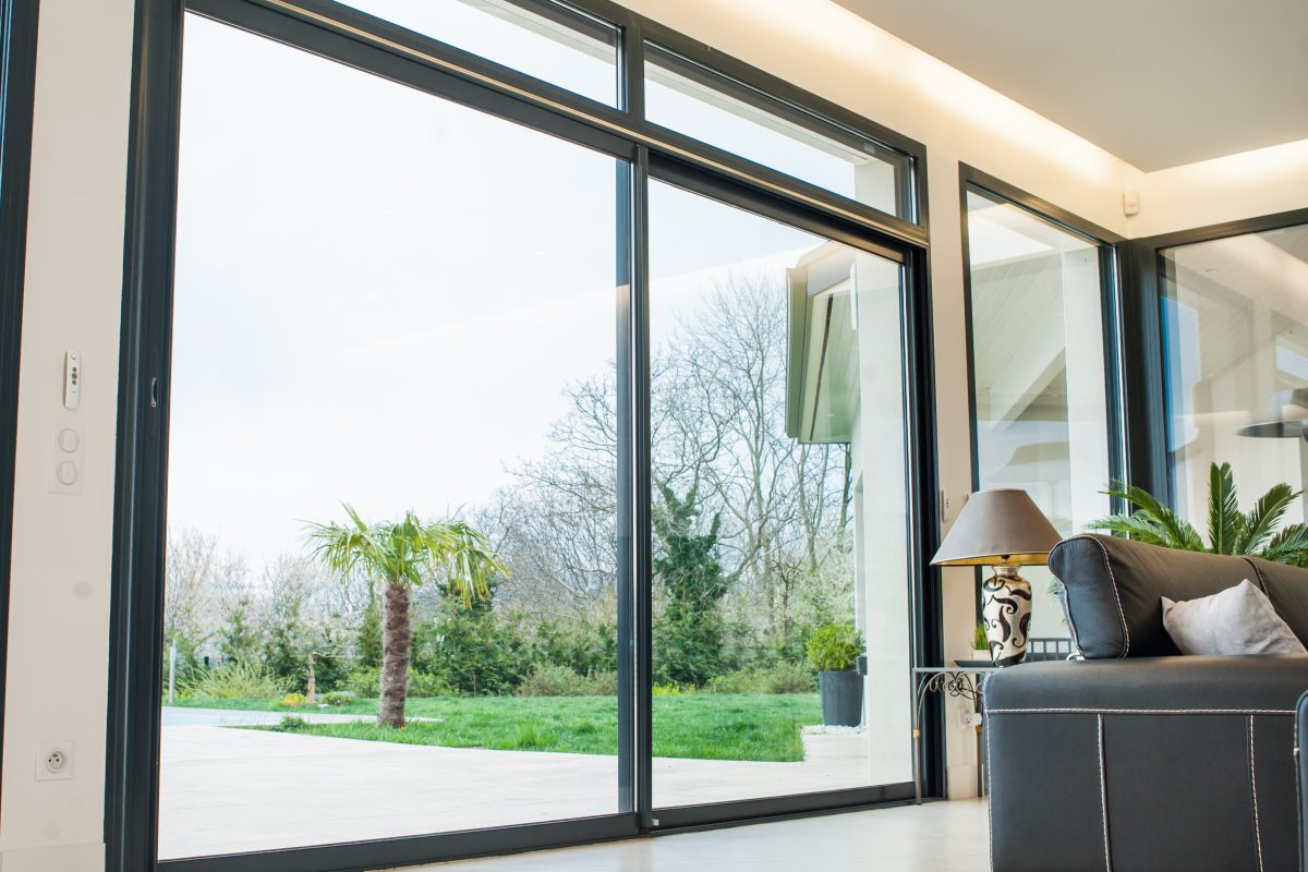 slim sliding patio door interior