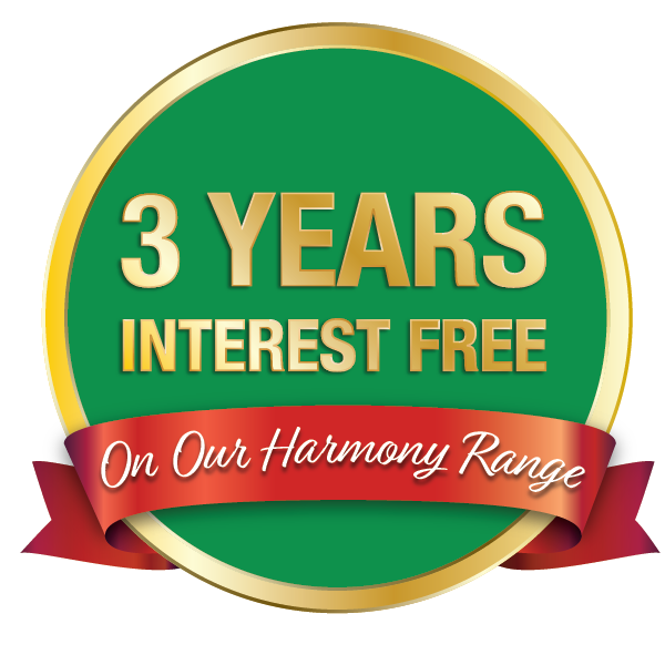 3 Years Interest Free Credit (Harmony Range)