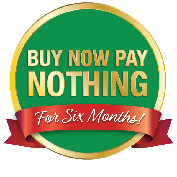 Buy Now, Pay Nothing For 6 Months!