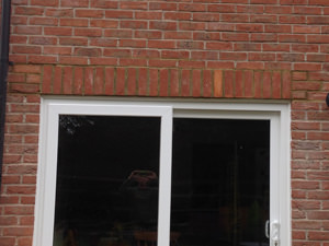 Lintel above window Installation Patio Doors