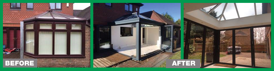 Orangery Bi-Fold Doors Woodley